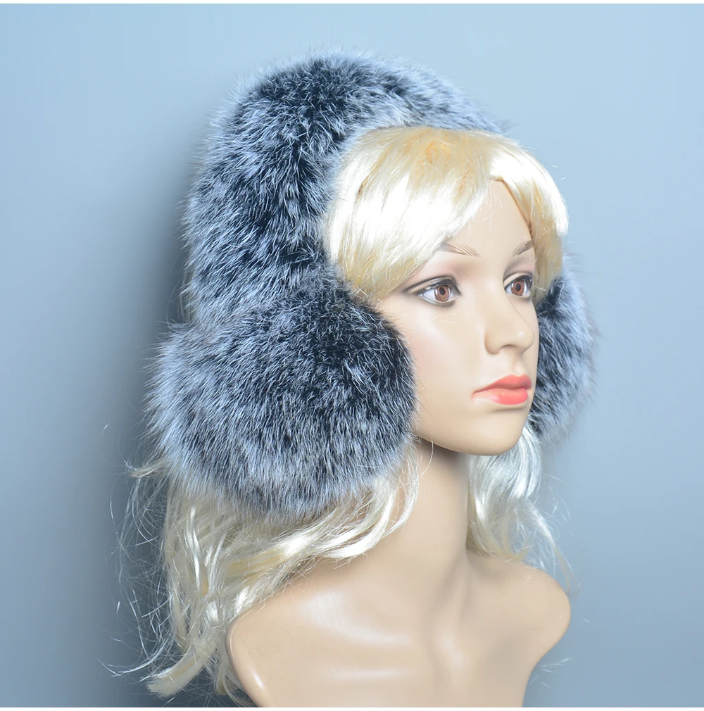 New Winter Earmuffs Fur Real Women Warm Gift Girlfriend 2026 Female Fluffy Natural Fox Fur Protection Headphones Ear Warmer