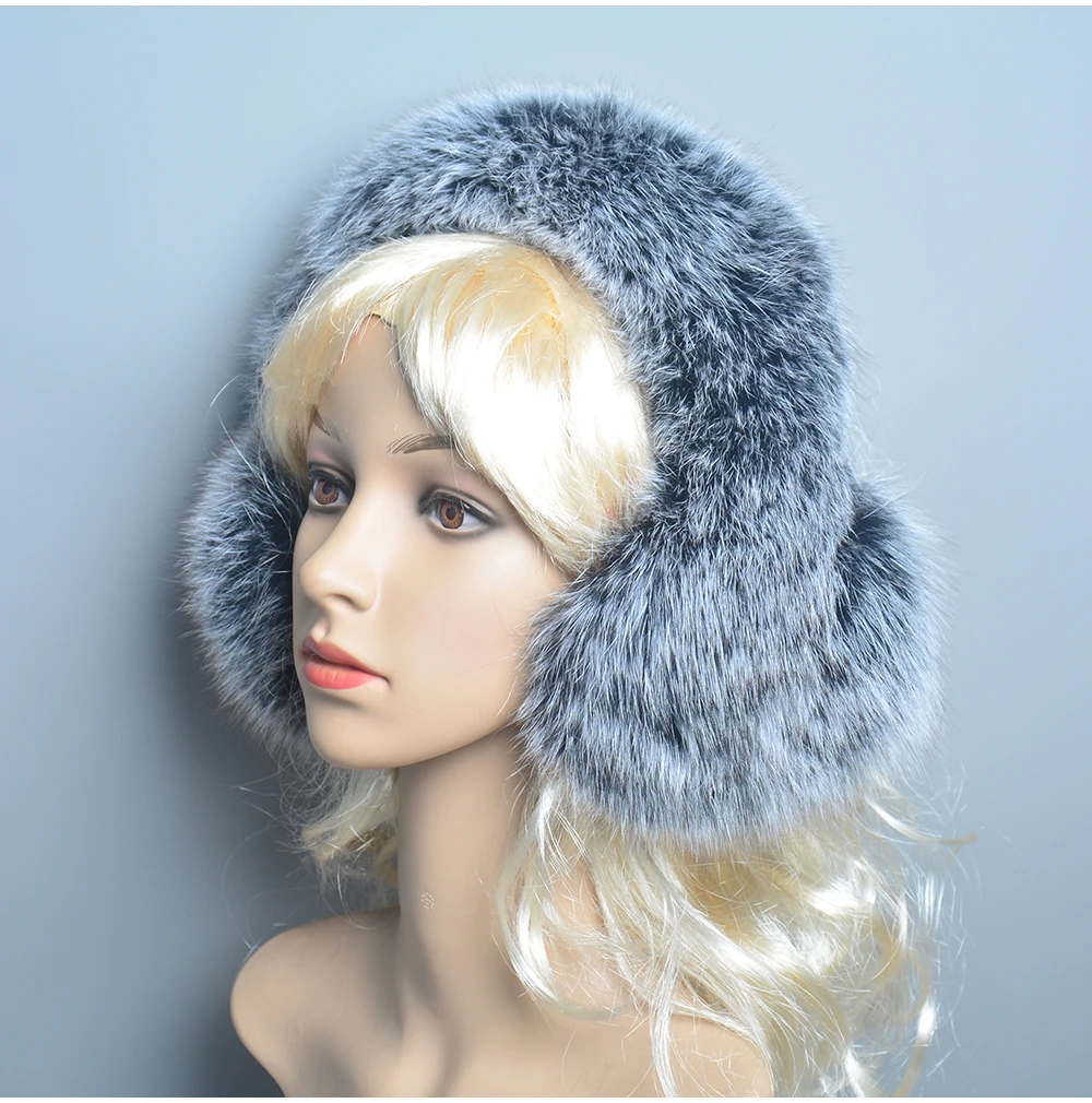 New Winter Earmuffs Fur Real Women Warm Gift Girlfriend 2026 Female Fluffy Natural Fox Fur Protection Headphones Ear Warmer