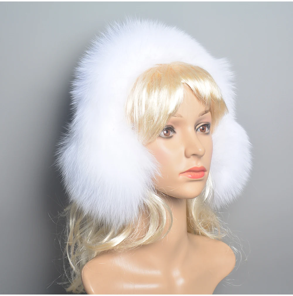 New Winter Earmuffs Fur Real Women Warm Gift Girlfriend 2026 Female Fluffy Natural Fox Fur Protection Headphones Ear Warmer
