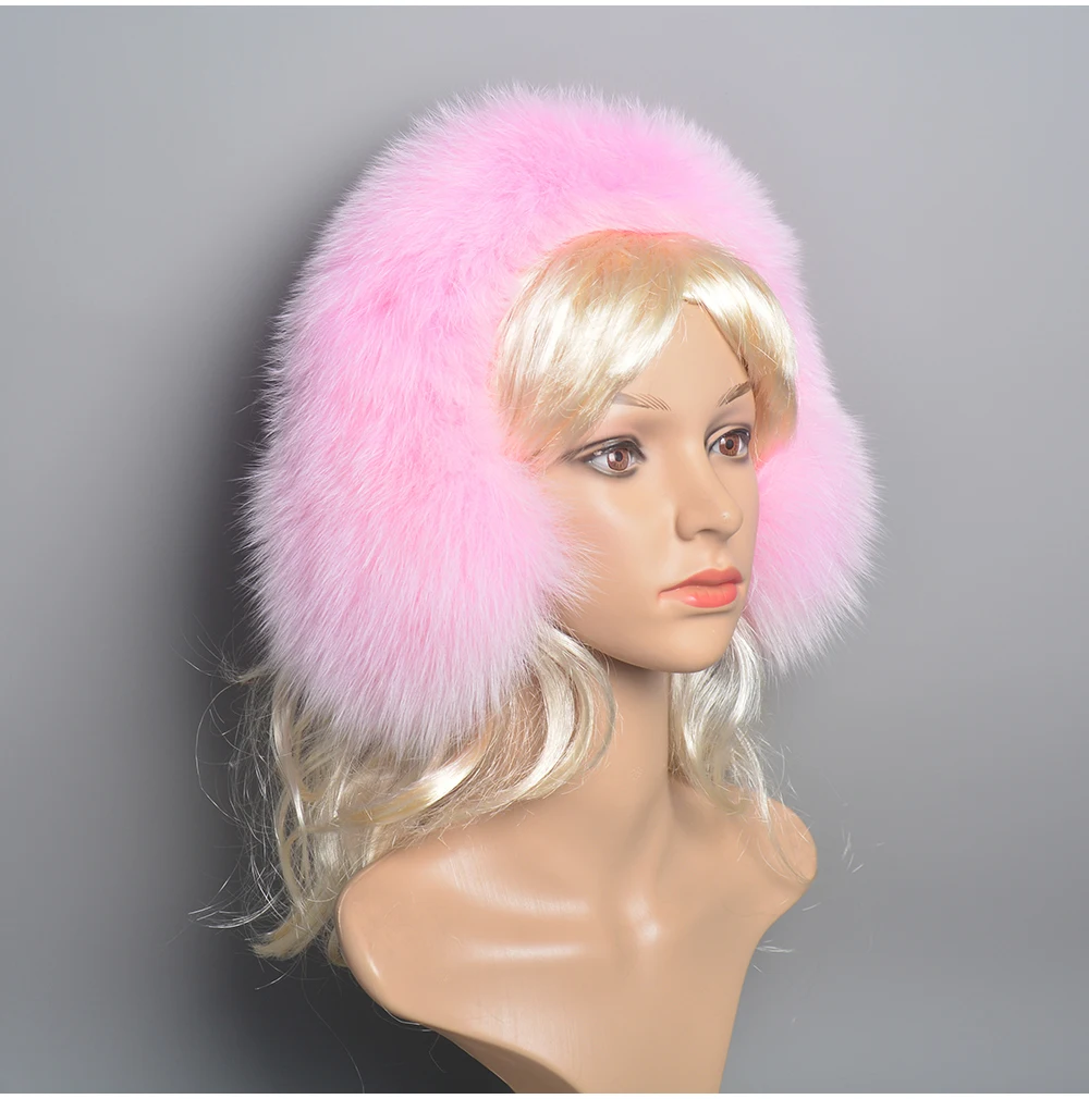 New Winter Earmuffs Fur Real Women Warm Gift Girlfriend 2026 Female Fluffy Natural Fox Fur Protection Headphones Ear Warmer
