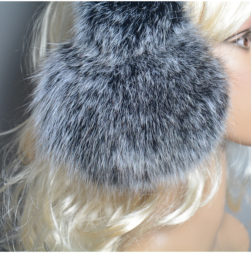 New Winter Earmuffs Fur Real Women Warm Gift Girlfriend 2026 Female Fluffy Natural Fox Fur Protection Headphones Ear Warmer
