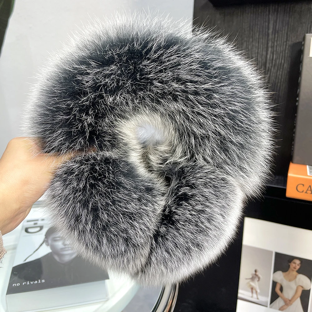 New Winter Earmuffs Fur Real Women Warm Gift Girlfriend 2026 Female Fluffy Natural Fox Fur Protection Headphones Ear Warmer