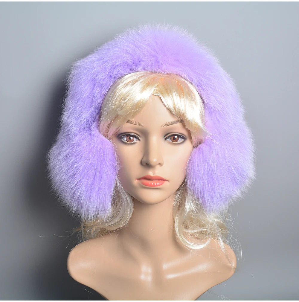 New Winter Earmuffs Fur Real Women Warm Gift Girlfriend 2026 Female Fluffy Natural Fox Fur Protection Headphones Ear Warmer