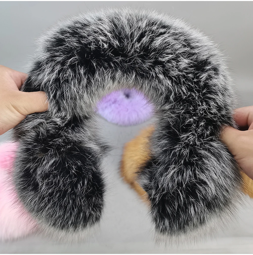 New Winter Earmuffs Fur Real Women Warm Gift Girlfriend 2026 Female Fluffy Natural Fox Fur Protection Headphones Ear Warmer