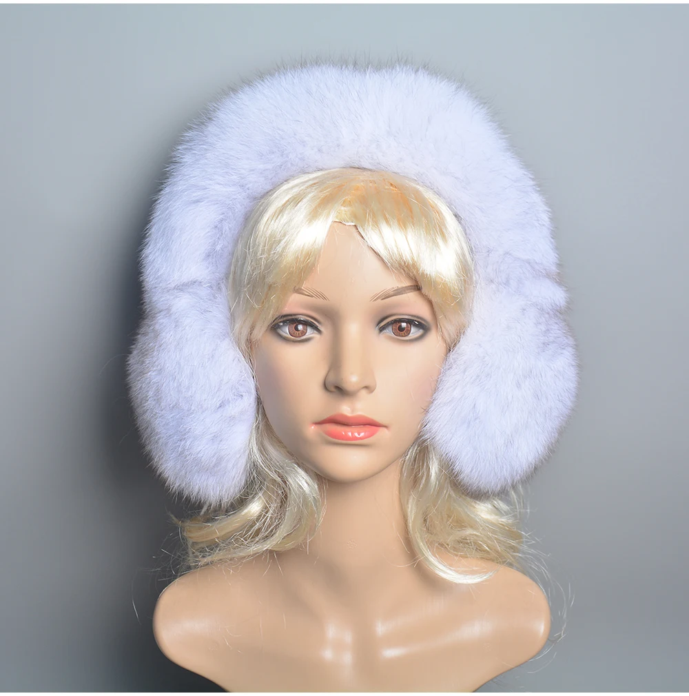 New Winter Earmuffs Fur Real Women Warm Gift Girlfriend 2026 Female Fluffy Natural Fox Fur Protection Headphones Ear Warmer