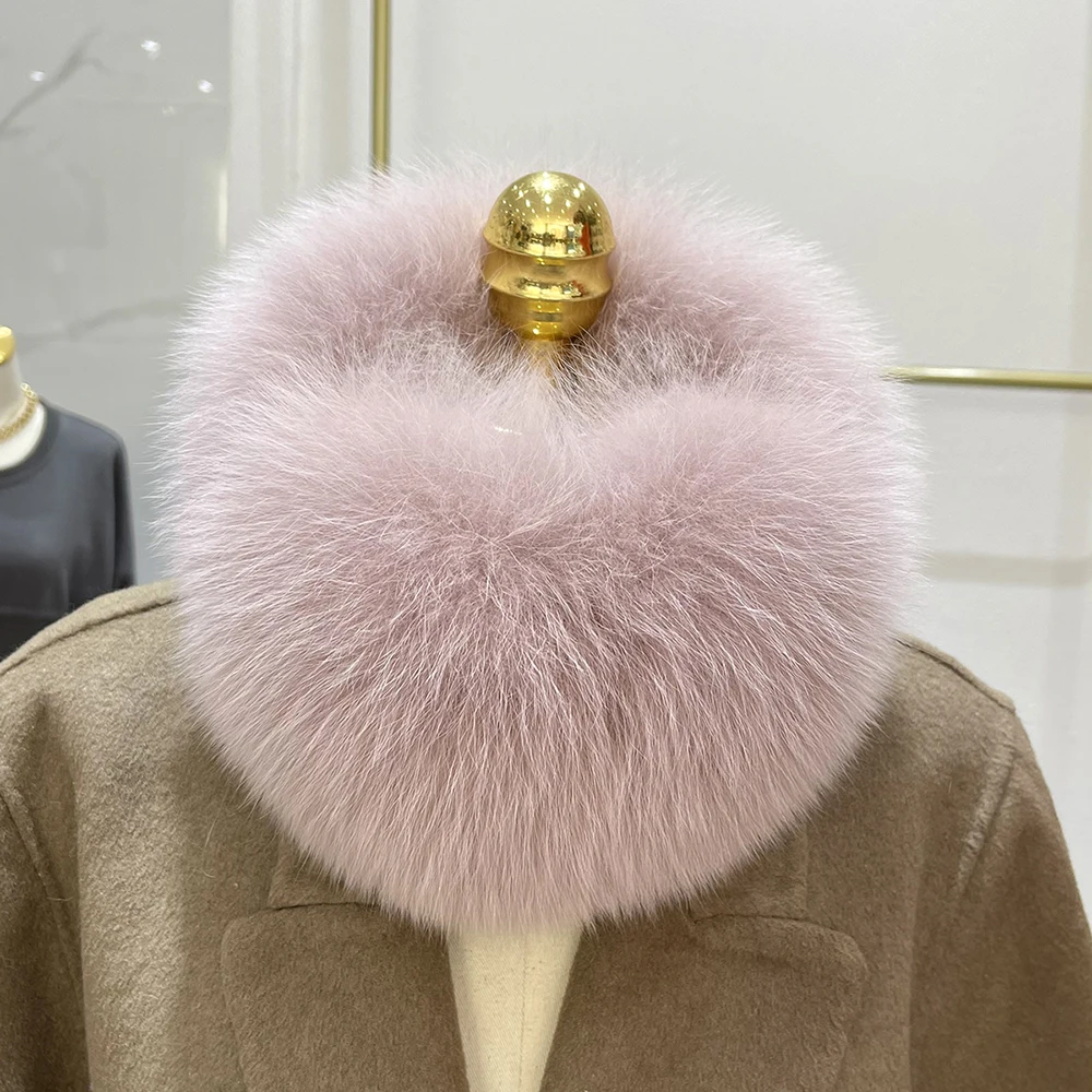 New Winter Earmuffs Fur Real Women Warm Gift Girlfriend 2026 Female Fluffy Natural Fox Fur Protection Headphones Ear Warmer
