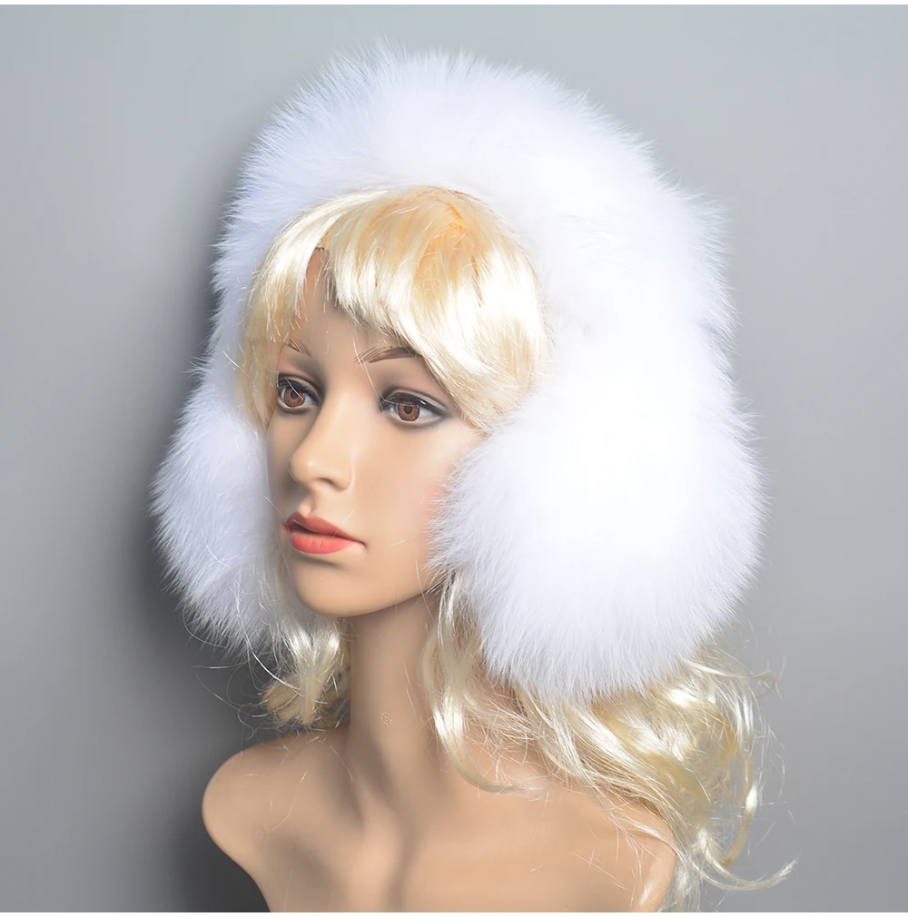 New Winter Earmuffs Fur Real Women Warm Gift Girlfriend 2026 Female Fluffy Natural Fox Fur Protection Headphones Ear Warmer