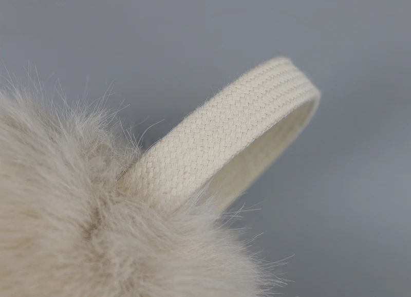 Faux Fox Fur Outdoor Winter Warm Earmuffs Portable Cold Protection Faux Fur Ear-Muffs Soft Foldable Earflaps For Women Man