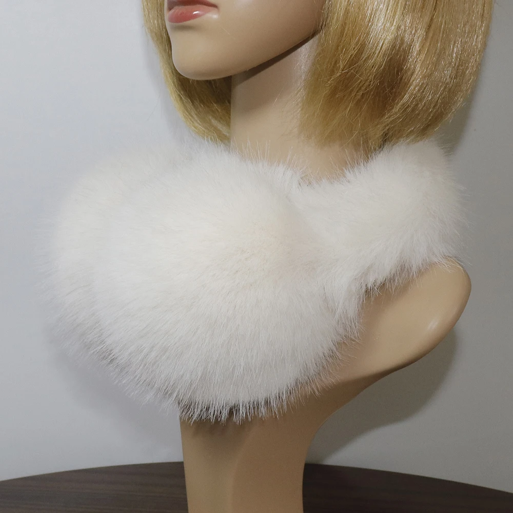 Faux Fox Fur Earmuffs For Winter Women Warm Thick Faux Fur Earmuffs Girls Ear Warmer Faux Fox Fur Scarves Plush Ear Muff