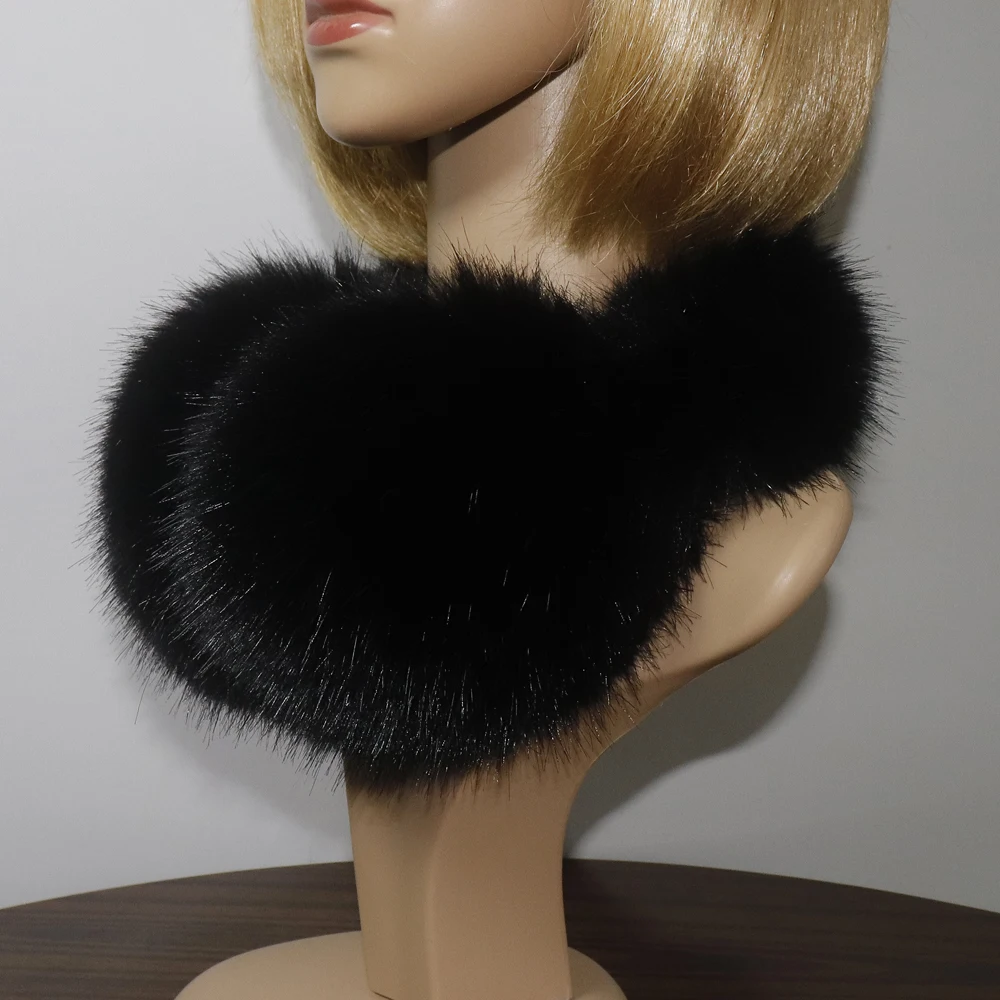 Faux Fox Fur Earmuffs For Winter Women Warm Thick Faux Fur Earmuffs Girls Ear Warmer Faux Fox Fur Scarves Plush Ear Muff