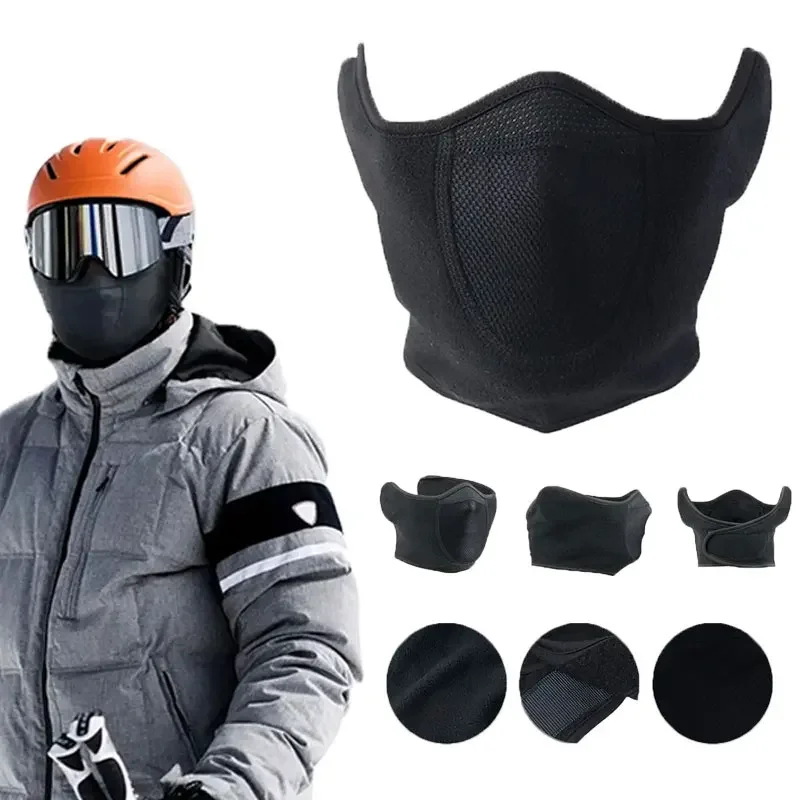 Winter Face Mask Windproof Thermal Breathable Fleece Balaclava Mask Motorbike Cycling Bicycle Riding Skiing Running Mask