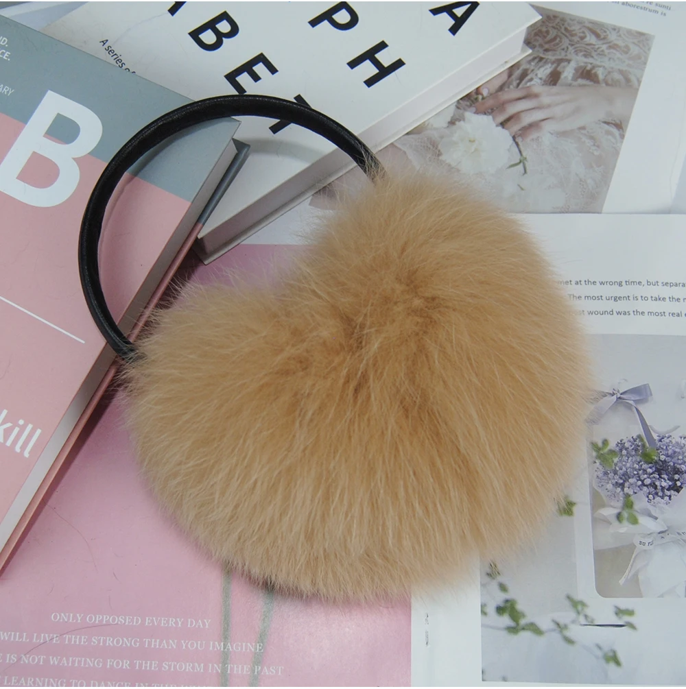 New Winter Real Fox Fur Earmuffs for Women Natural Fox Fur Scarves Dual use Genuine Warmer Plush EarMuff Outdoor Solid Fur Scarf