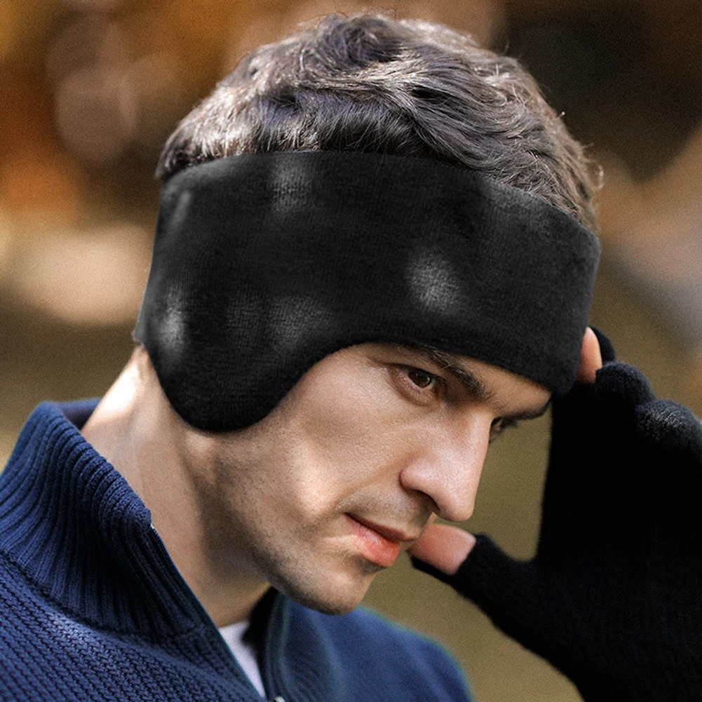 Ear Warmers Headband For Men Women Winter Thicken Ear Muff Moisture Wicking Ski Sport Headband Cold-Proof Comfy Soft Earmuffs