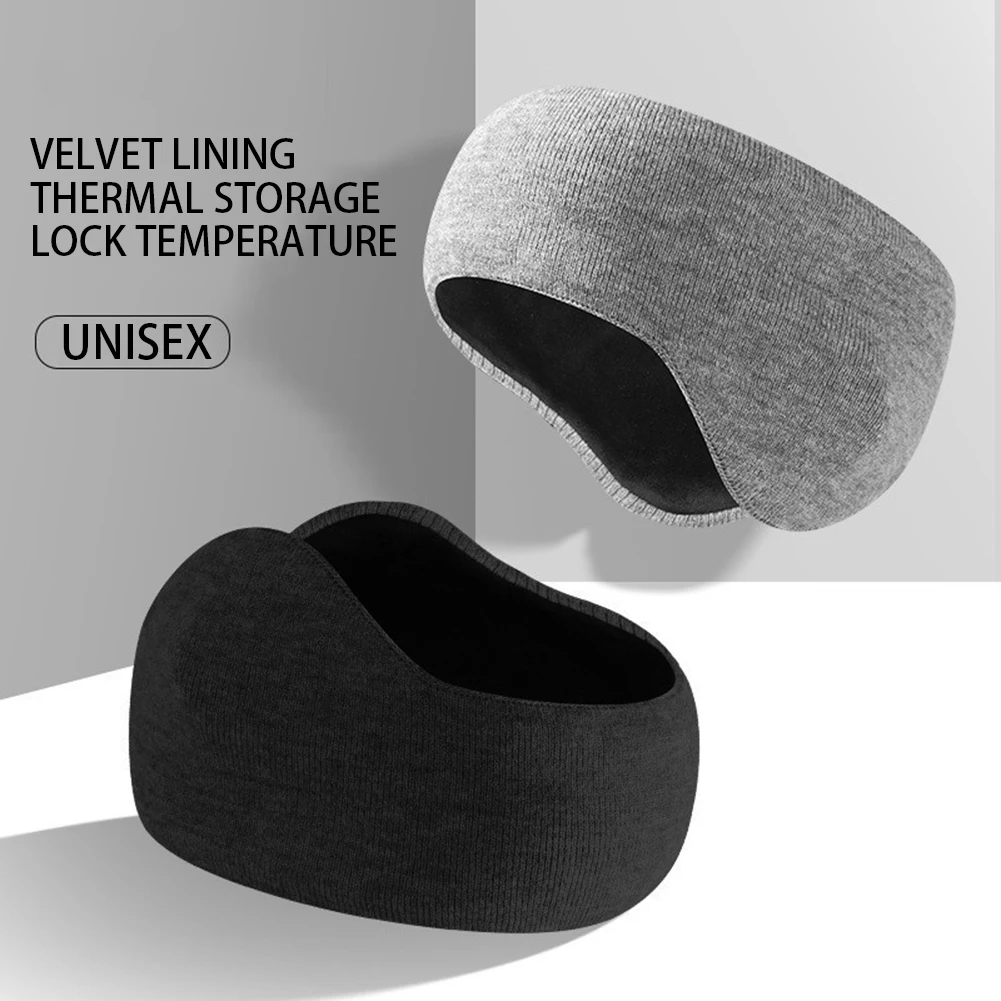 Ear Warmers Headband For Men Women Winter Thicken Ear Muff Moisture Wicking Ski Sport Headband Cold-Proof Comfy Soft Earmuffs