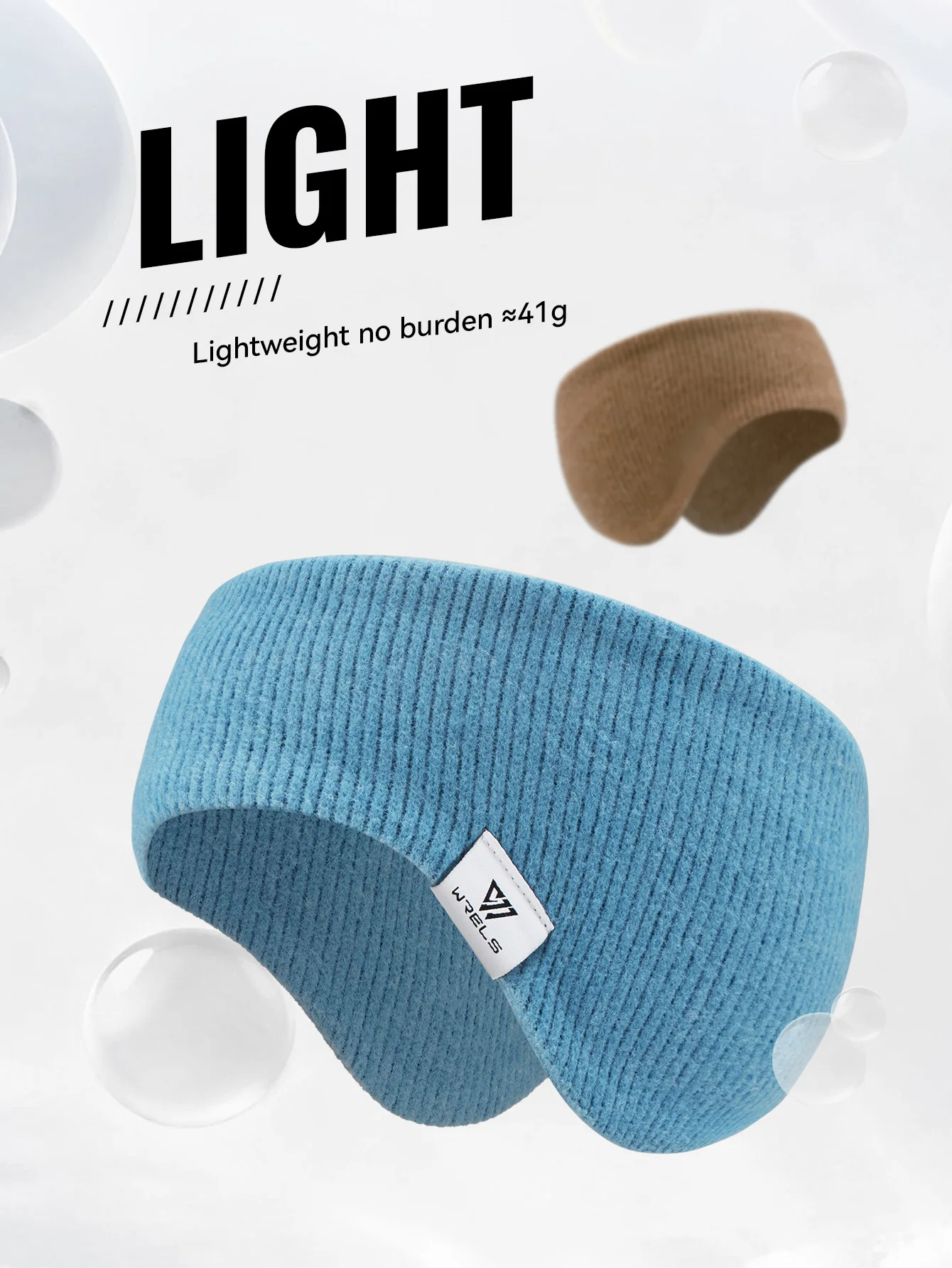 WRELS Fleece Ear Warmer Muffs Headband Ear Muffs Yoga Warm Stretchy Thermal Ear Muffs Men Women Cold Weather Windproof Earmuffs