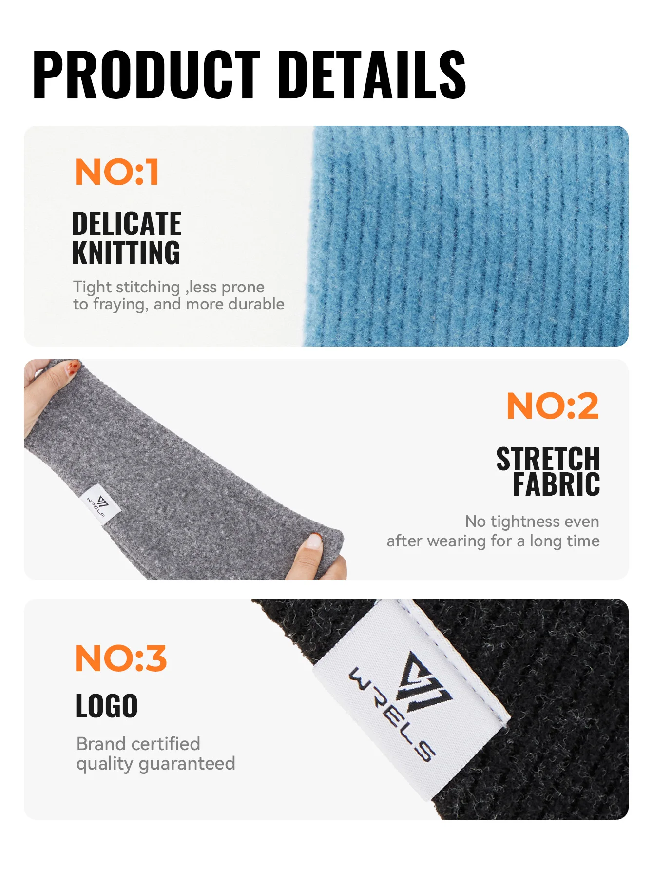 WRELS Fleece Ear Warmer Muffs Headband Ear Muffs Yoga Warm Stretchy Thermal Ear Muffs Men Women Cold Weather Windproof Earmuffs