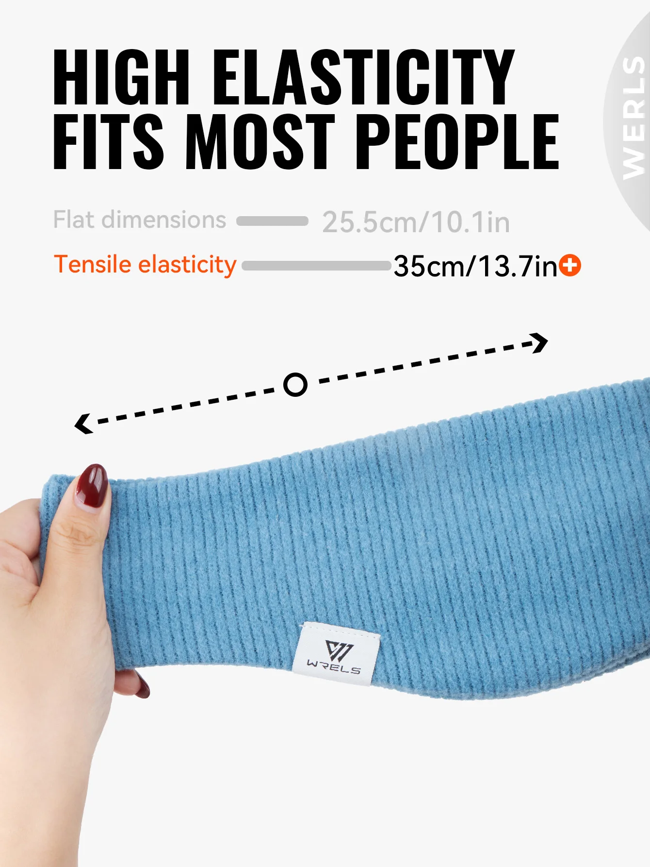 WRELS Fleece Ear Warmer Muffs Headband Ear Muffs Yoga Warm Stretchy Thermal Ear Muffs Men Women Cold Weather Windproof Earmuffs