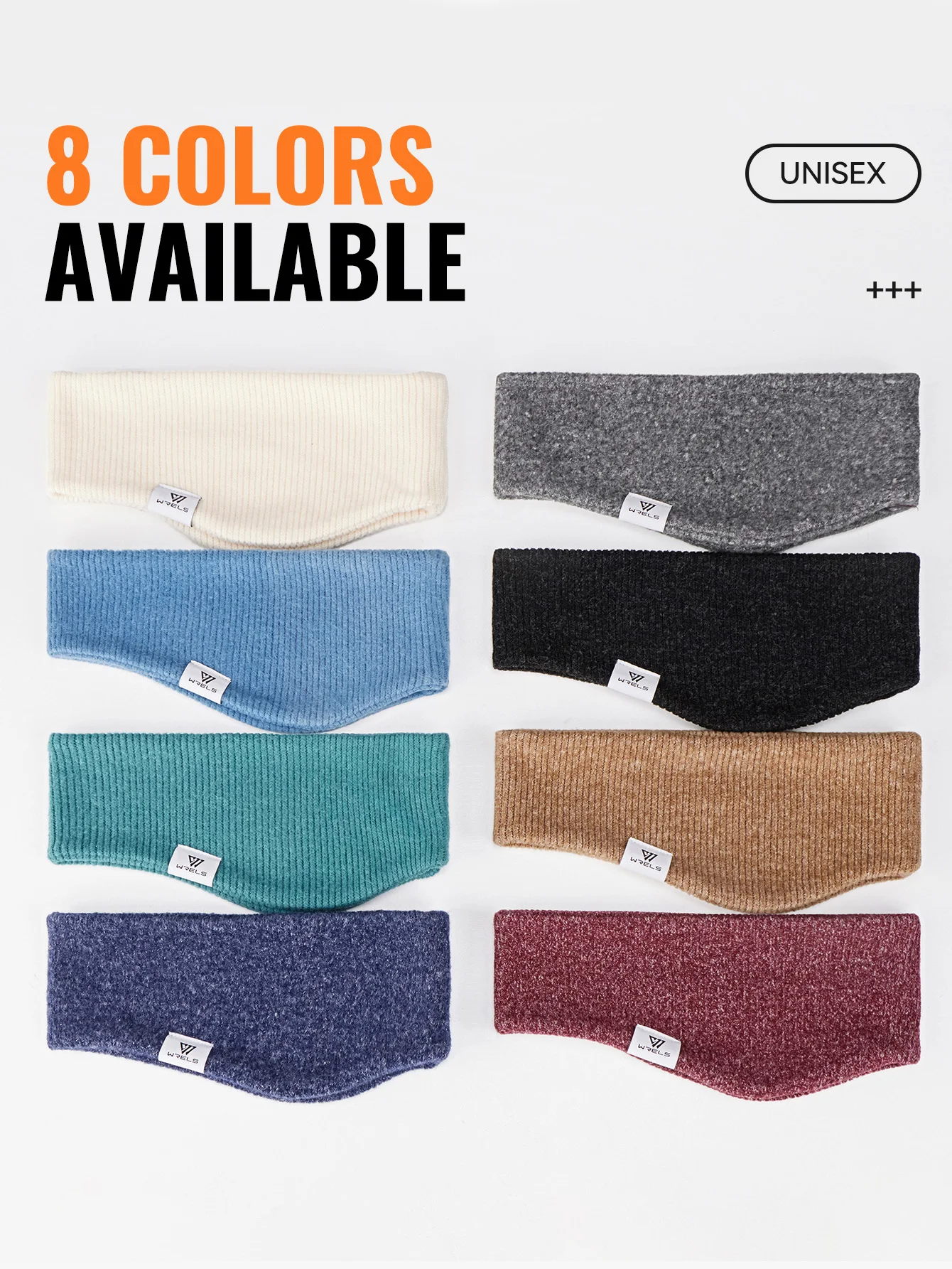 WRELS Fleece Ear Warmer Muffs Headband Ear Muffs Yoga Warm Stretchy Thermal Ear Muffs Men Women Cold Weather Windproof Earmuffs