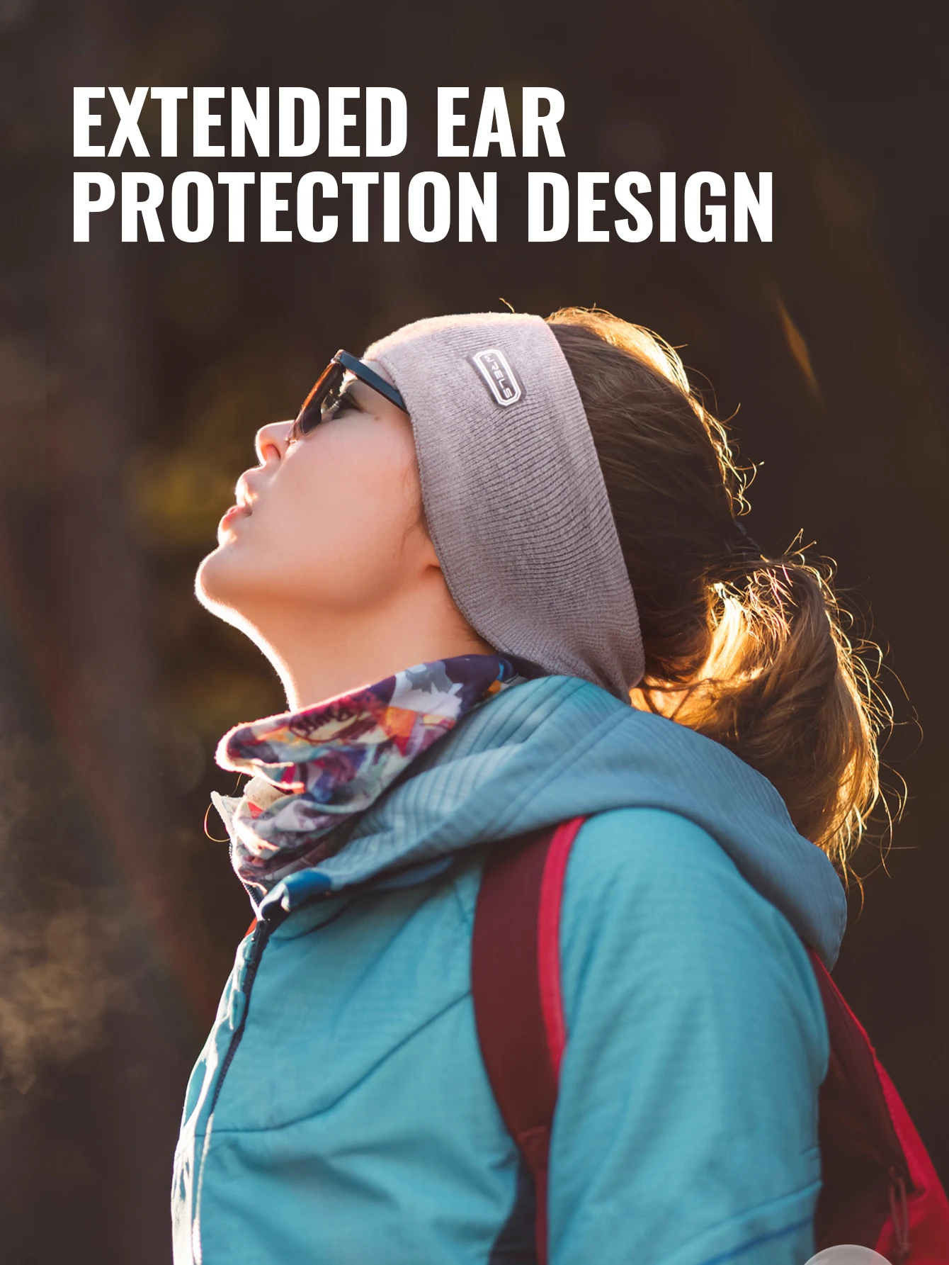 WRELS Ear Warmers Headband Fleece Earmuffs Winter Elastic Anti-Slip Headband Unisex Outdoors Sports Workout Headband Ear Muffs