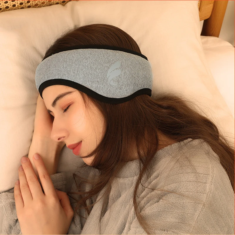 1/2/3PCS Sleeping Ear Cover Multifunctional Plush Anti Noise Relaxing Blindfold Earmuff Adjustable Eye Mask For Men And Women