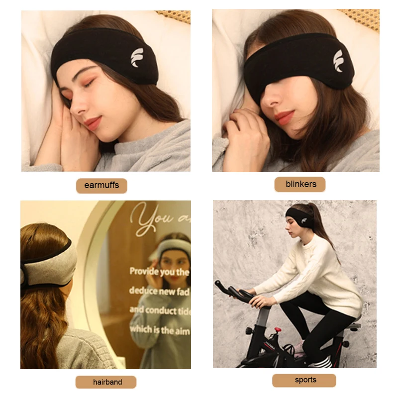 1/2/3PCS Multifunctional Sleep Earmuff Anti-noise Relaxing Plush Headband Men Women Soundproof Adjustable Sleeping Ear Cover