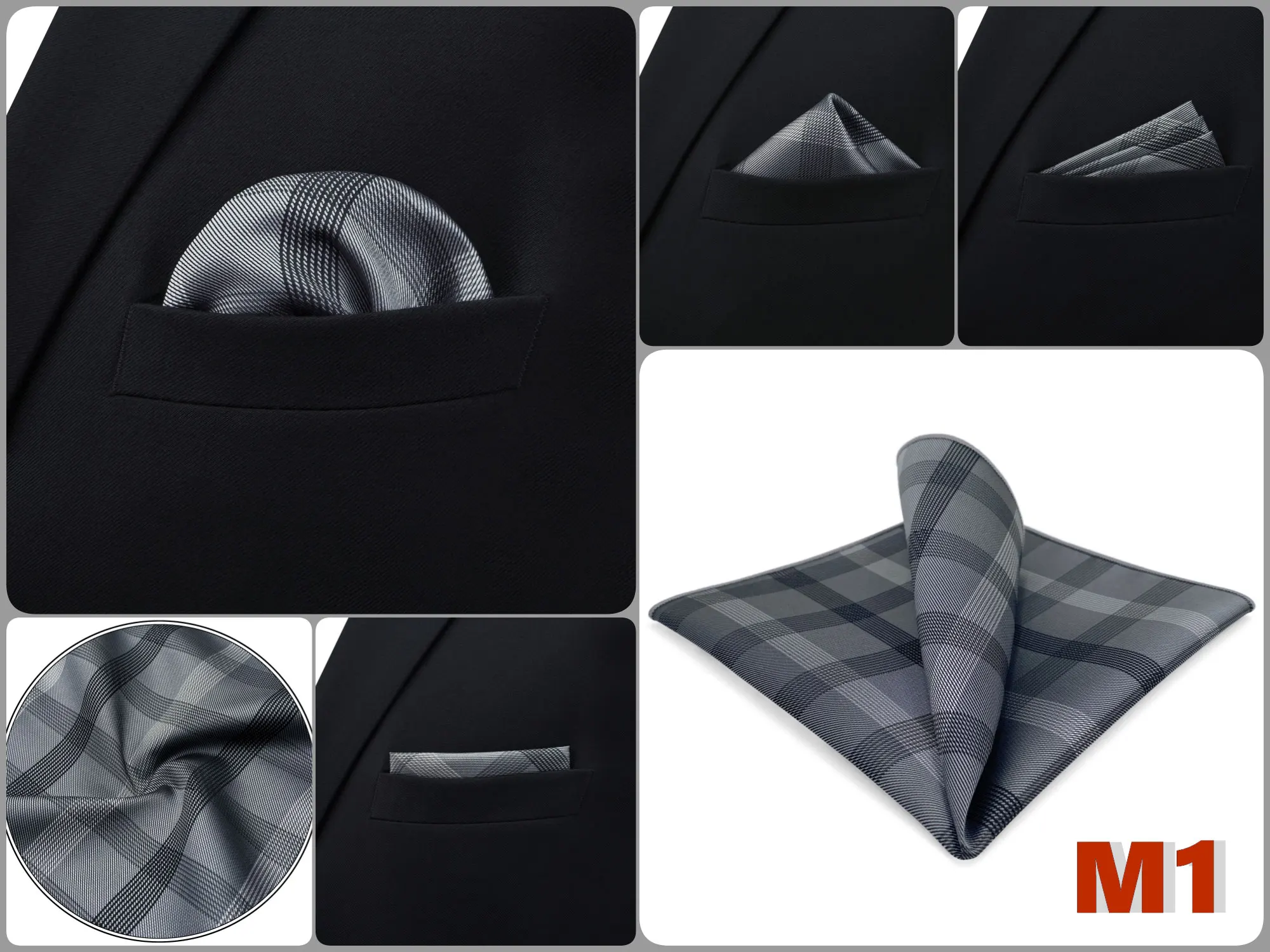 Mens Navy Blue Pocket Square Handkerchief Dark Royal Blue Paisley Floral Suit Pocket Towel Hanky Business Wedding Accessories