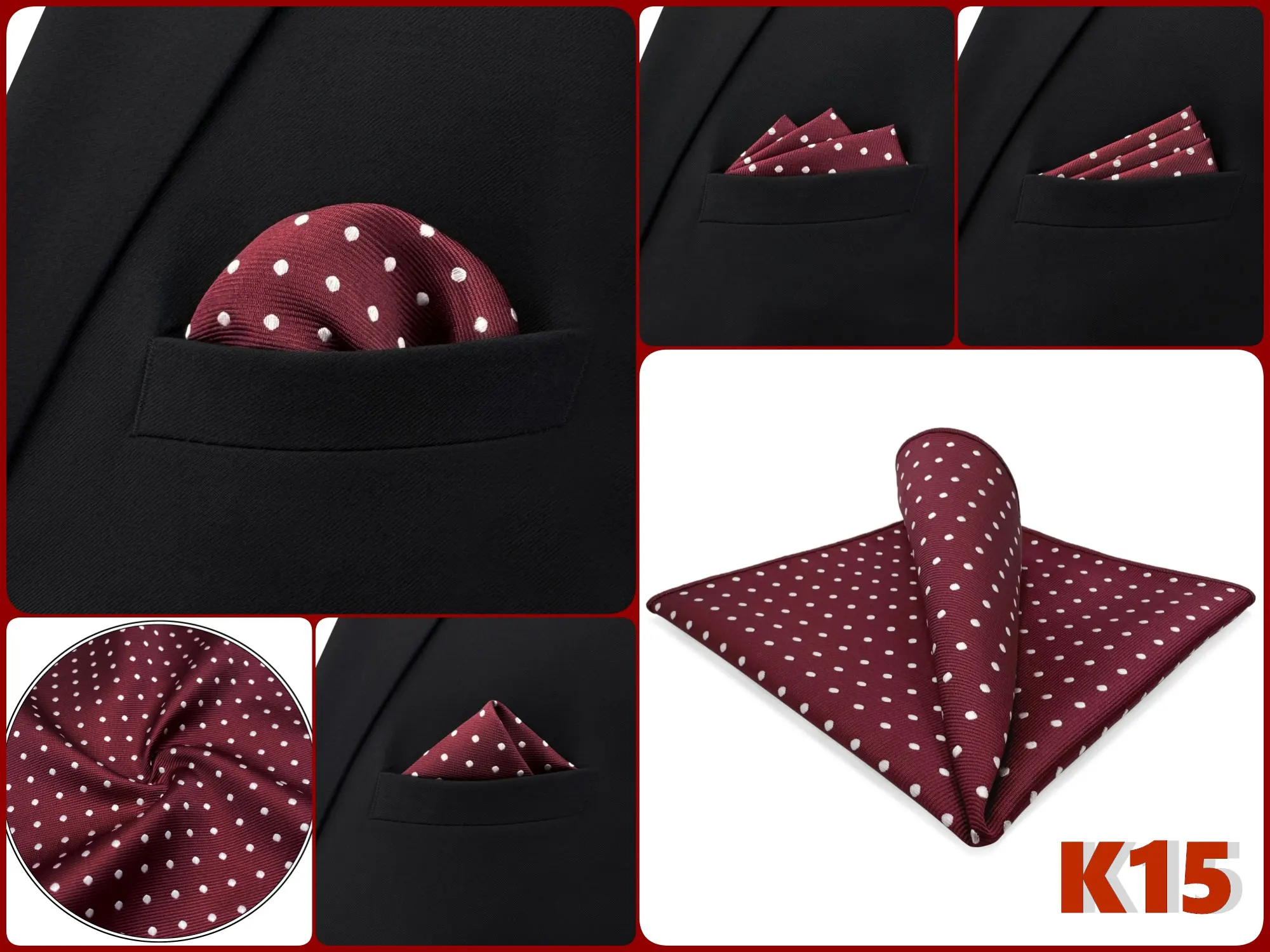 Mens Navy Blue Pocket Square Handkerchief Dark Royal Blue Paisley Floral Suit Pocket Towel Hanky Business Wedding Accessories