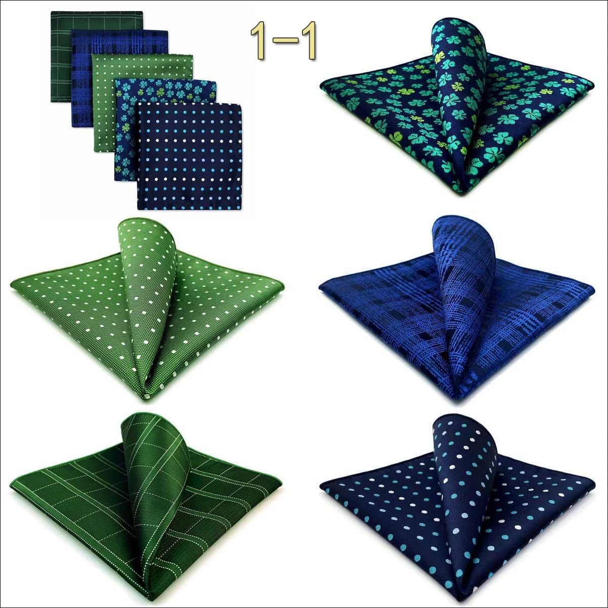 5 Pack Set Mens Pocket Square Handkerchief Multiple Designs Paisley Floral Solid Color Suit Towel Hanky Gentlemen Party Prom