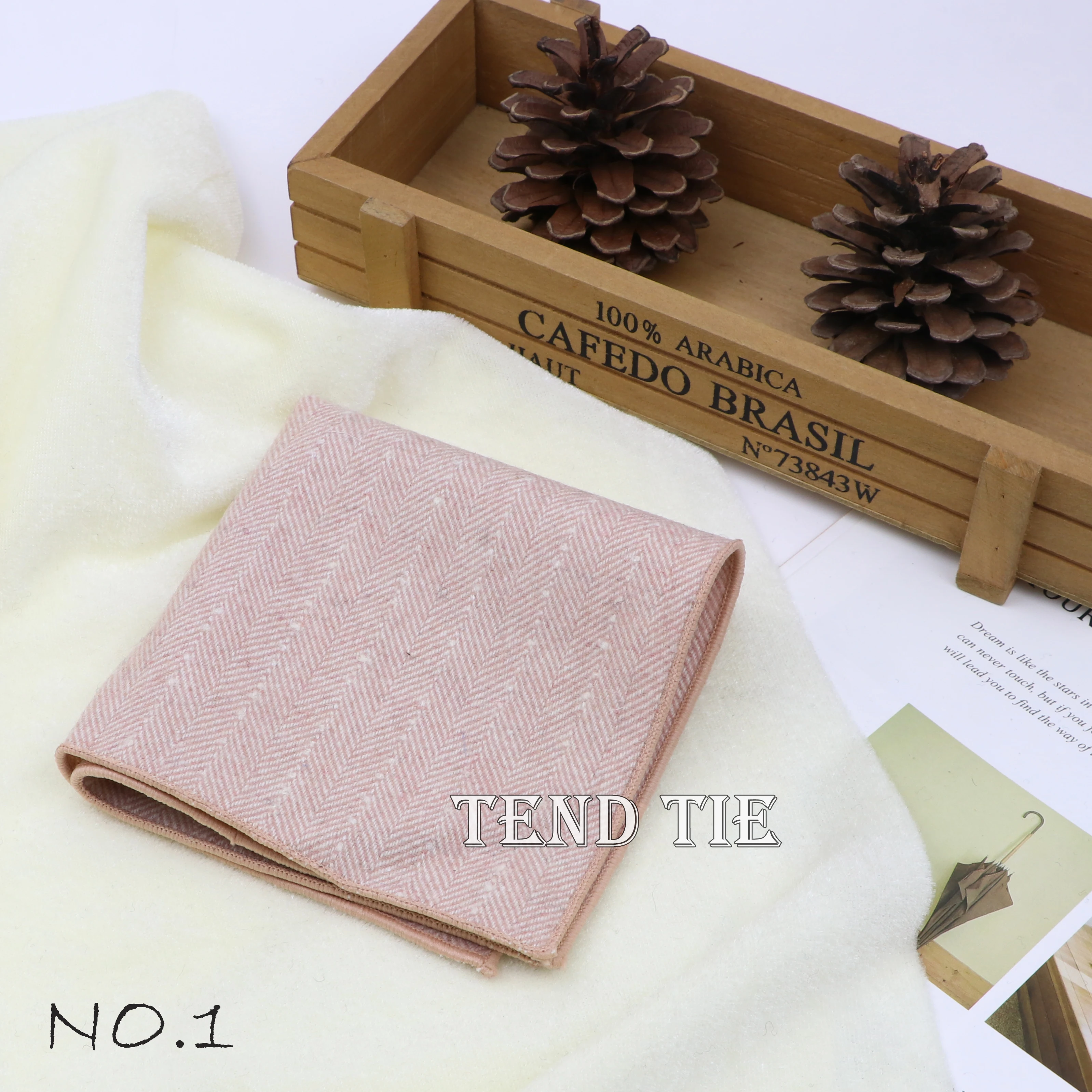 Men's and Women's Sunshine Style Wool Pocket Square Color Handkerchief Leisure Scarf 23cm