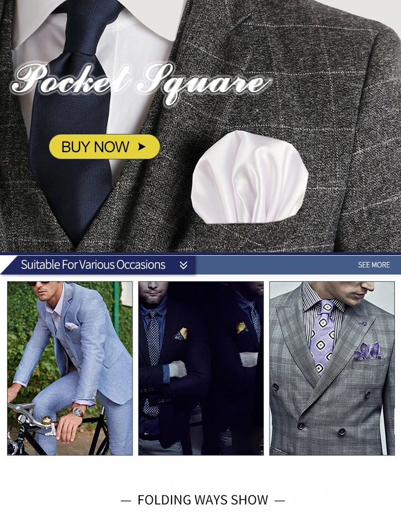 Tailor Smith 30x30cm Solid Colors Hankerchief Pocket Squares 31Colors Luxury Mens Silk Touch Soft Hankies Chest Towel
