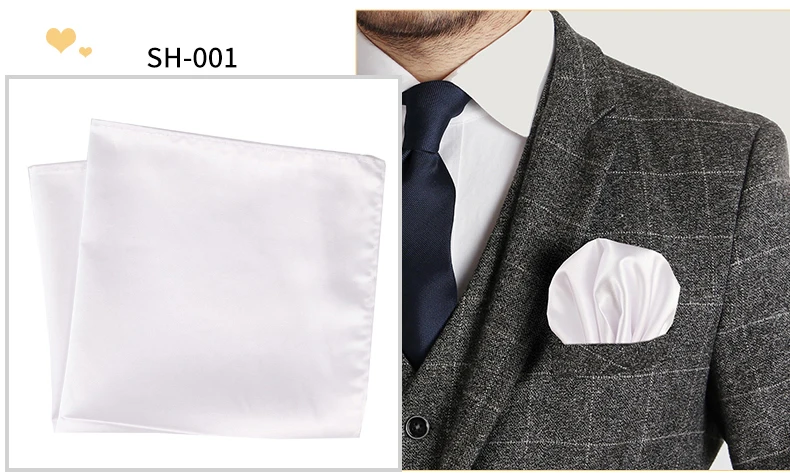 Tailor Smith 30x30cm Solid Colors Hankerchief Pocket Squares 31Colors Luxury Mens Silk Touch Soft Hankies Chest Towel