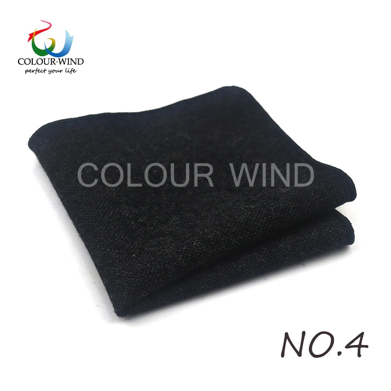 British Style Men's Wool 24*24CM Striped Cotton Handkerchief Vintage Hankies Pocket Square Set Neckwear Suit Accessories Pañuelo