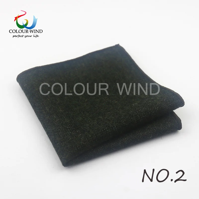 British Style Men's Wool 24*24CM Striped Cotton Handkerchief Vintage Hankies Pocket Square Set Neckwear Suit Accessories Pañuelo