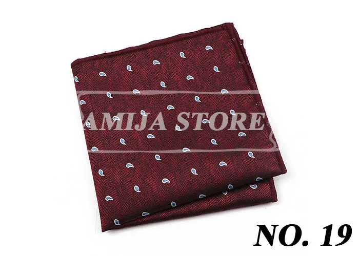 Many Color Men Hanky Pocket Square Paisley Floral Print Handkerchief Flower Towel Wedding Party Gift For Man Accessory Business