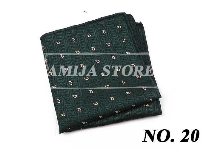 Many Color Men Hanky Pocket Square Paisley Floral Print Handkerchief Flower Towel Wedding Party Gift For Man Accessory Business