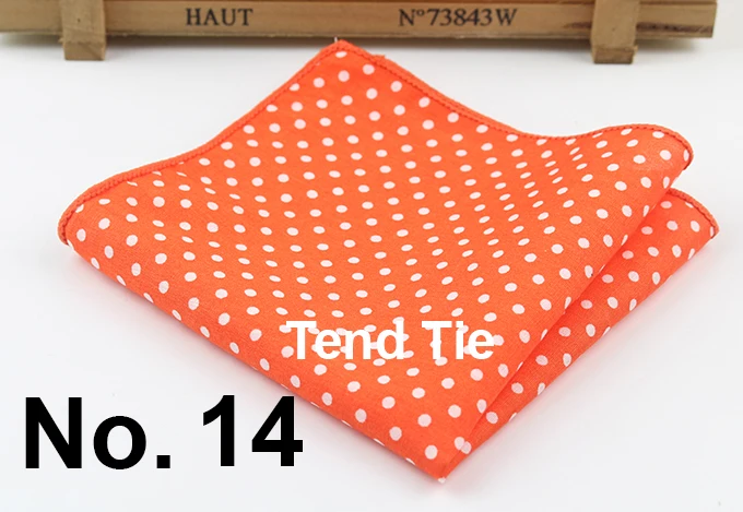 Dot Cotton Handkerchiefs Woven Colorful Printing Round Pocket Square Mens Casual Circle Square Pockets Handkerchief Towels