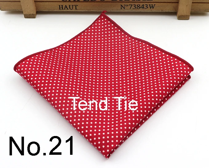Dot Cotton Handkerchiefs Woven Colorful Printing Round Pocket Square Mens Casual Circle Square Pockets Handkerchief Towels