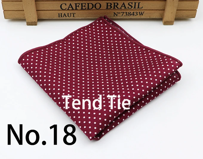 Dot Cotton Handkerchiefs Woven Colorful Printing Round Pocket Square Mens Casual Circle Square Pockets Handkerchief Towels