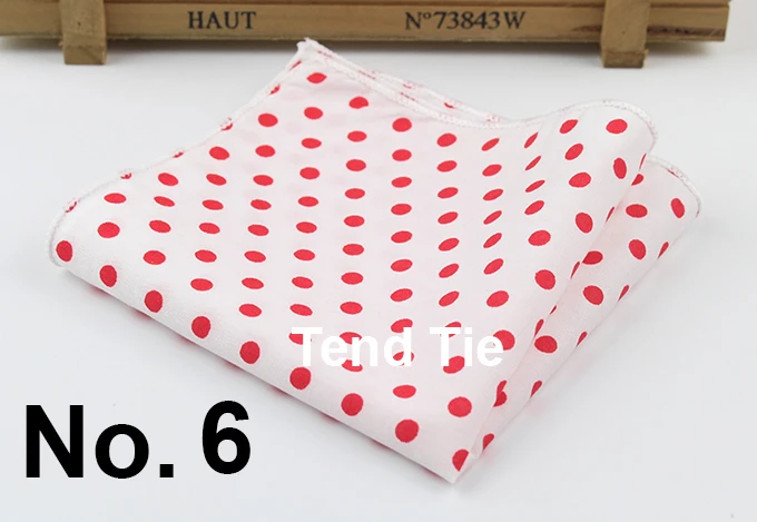 Dot Cotton Handkerchiefs Woven Colorful Printing Round Pocket Square Mens Casual Circle Square Pockets Handkerchief Towels