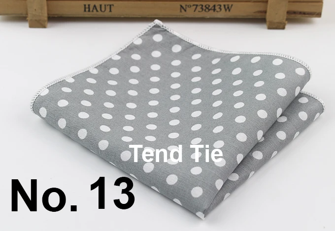 Dot Cotton Handkerchiefs Woven Colorful Printing Round Pocket Square Mens Casual Circle Square Pockets Handkerchief Towels