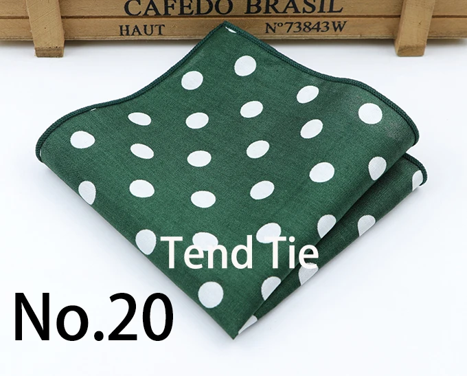 Dot Cotton Handkerchiefs Woven Colorful Printing Round Pocket Square Mens Casual Circle Square Pockets Handkerchief Towels