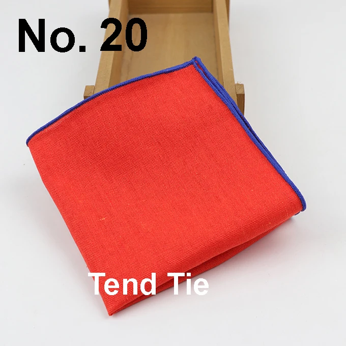 Solid Cotton Handkerchiefs Woven White Black Red Blue Pocket Square Mens Casual Square Pockets Handkerchief Towels
