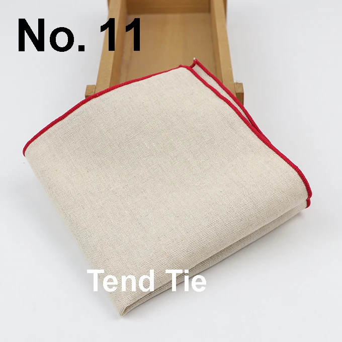 Solid Cotton Handkerchiefs Woven White Black Red Blue Pocket Square Mens Casual Square Pockets Handkerchief Towels