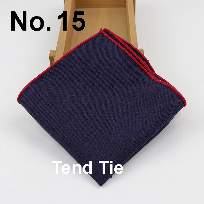 Solid Cotton Handkerchiefs Woven White Black Red Blue Pocket Square Mens Casual Square Pockets Handkerchief Towels