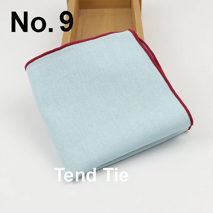 Solid Cotton Handkerchiefs Woven White Black Red Blue Pocket Square Mens Casual Square Pockets Handkerchief Towels