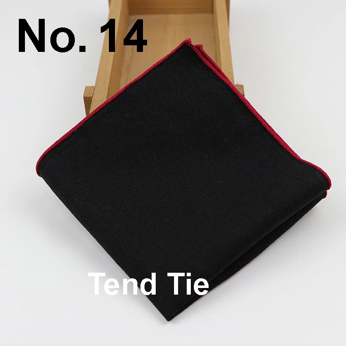 Solid Cotton Handkerchiefs Woven White Black Red Blue Pocket Square Mens Casual Square Pockets Handkerchief Towels