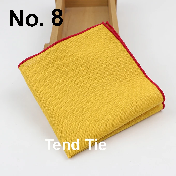 Solid Cotton Handkerchiefs Woven White Black Red Blue Pocket Square Mens Casual Square Pockets Handkerchief Towels