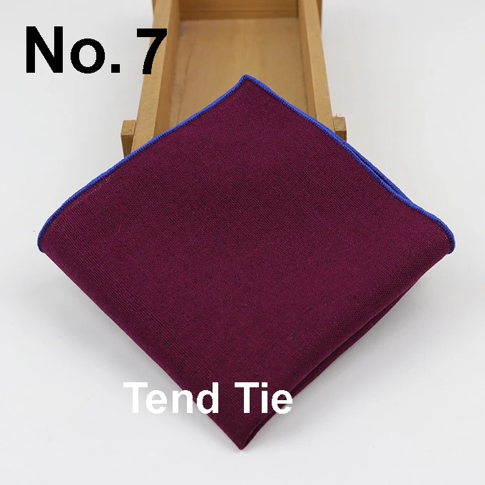 Solid Cotton Handkerchiefs Woven White Black Red Blue Pocket Square Mens Casual Square Pockets Handkerchief Towels