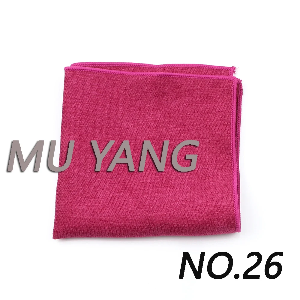 Velvet Soft Handkerchief Scarves Vintage Ductile Hankies Men's Design Pocket Square Handkerchiefs 22*22cm