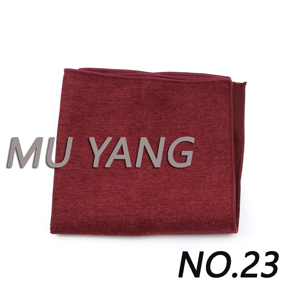 Velvet Soft Handkerchief Scarves Vintage Ductile Hankies Men's Design Pocket Square Handkerchiefs 22*22cm